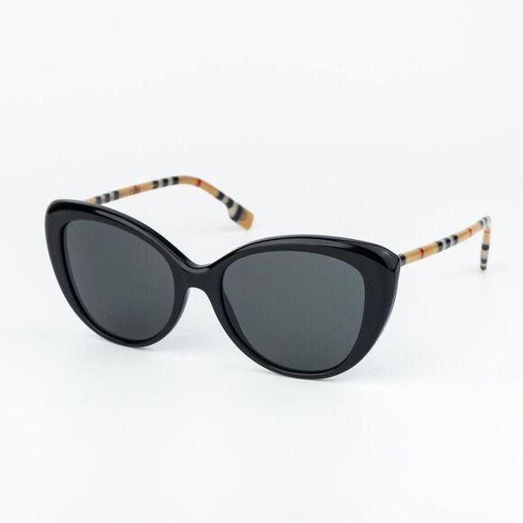 Burberry Women Sunglasses Black Grey Cat Eye BE4407 385387 NEW AUTHENTIC main image 12